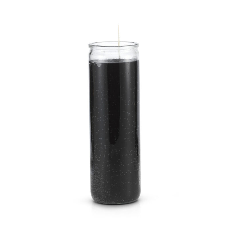 Candle Black Plain 7 Day