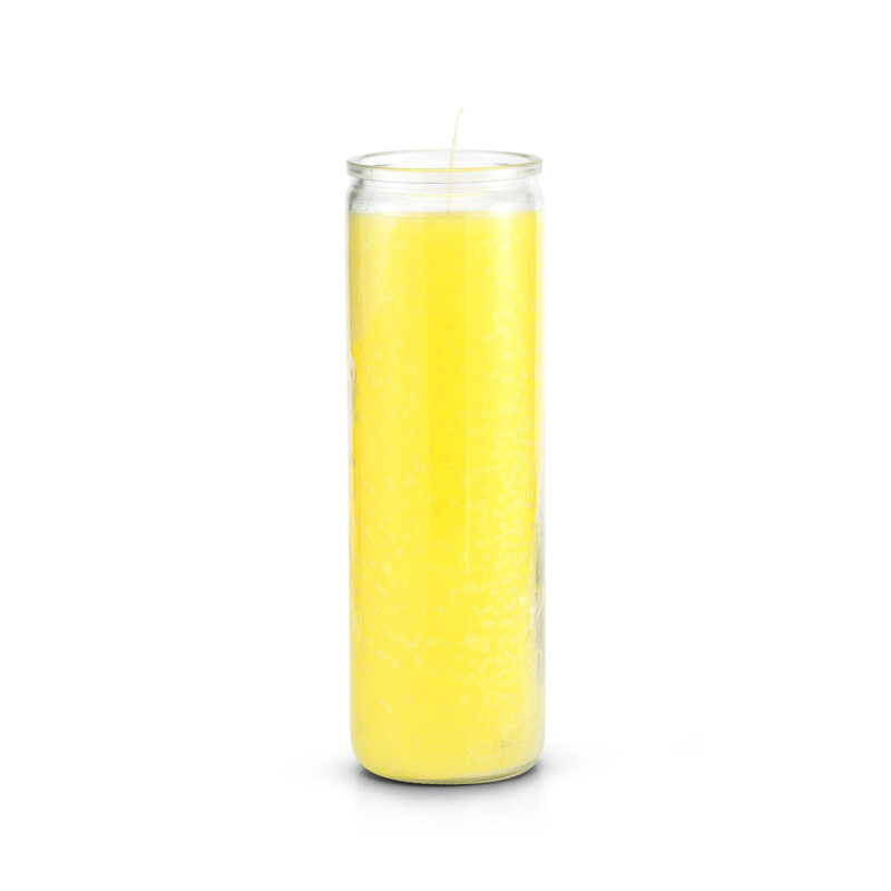 Candle Yellow Plain 7 Day