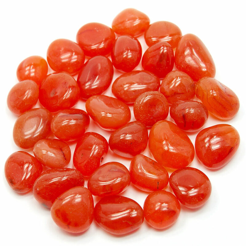 Carnelian tumbled stone