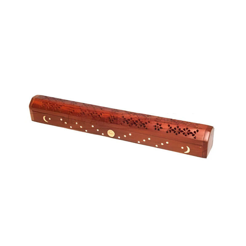 Clelestial wood incense box burner 18 inch