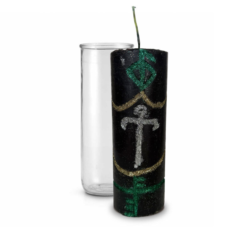 Guided spirit hand carved candle 01