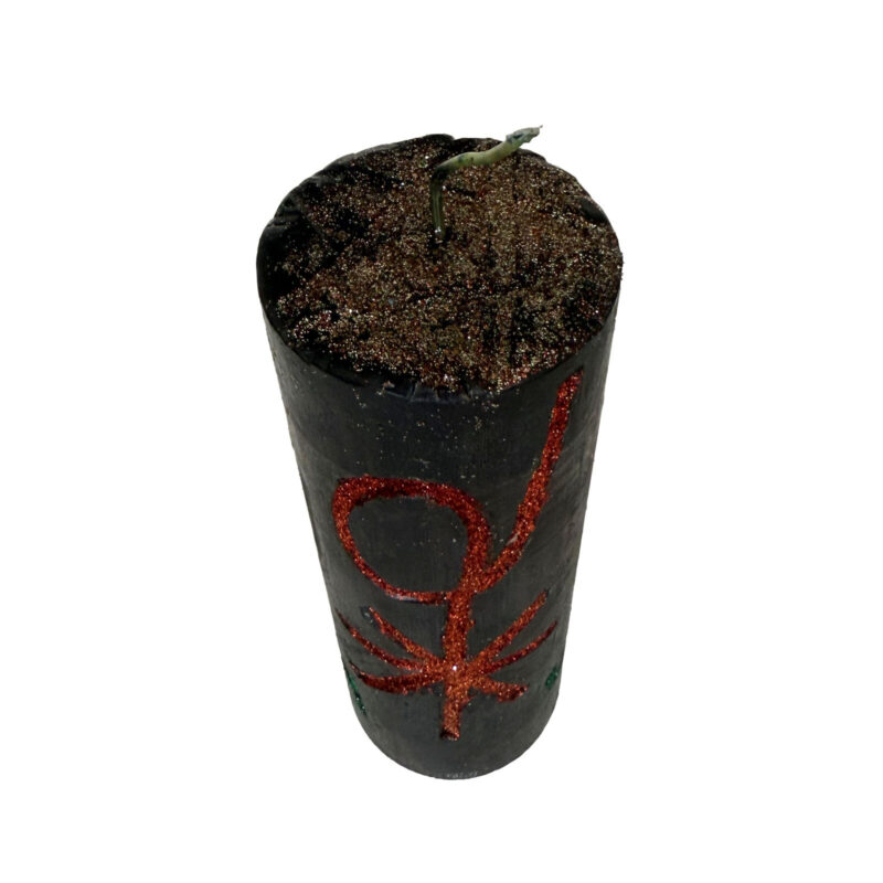 Guided spirit hand carved candle 03