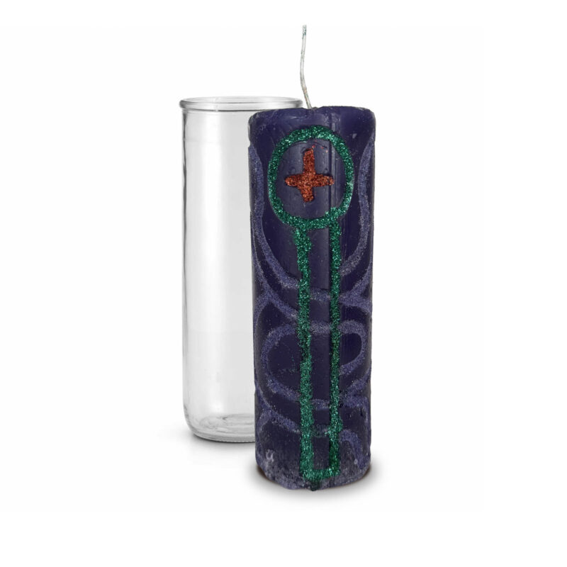 Healthy ways hand carved candle 01