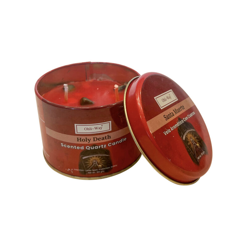 Holy death santa muerte scented quartz candle