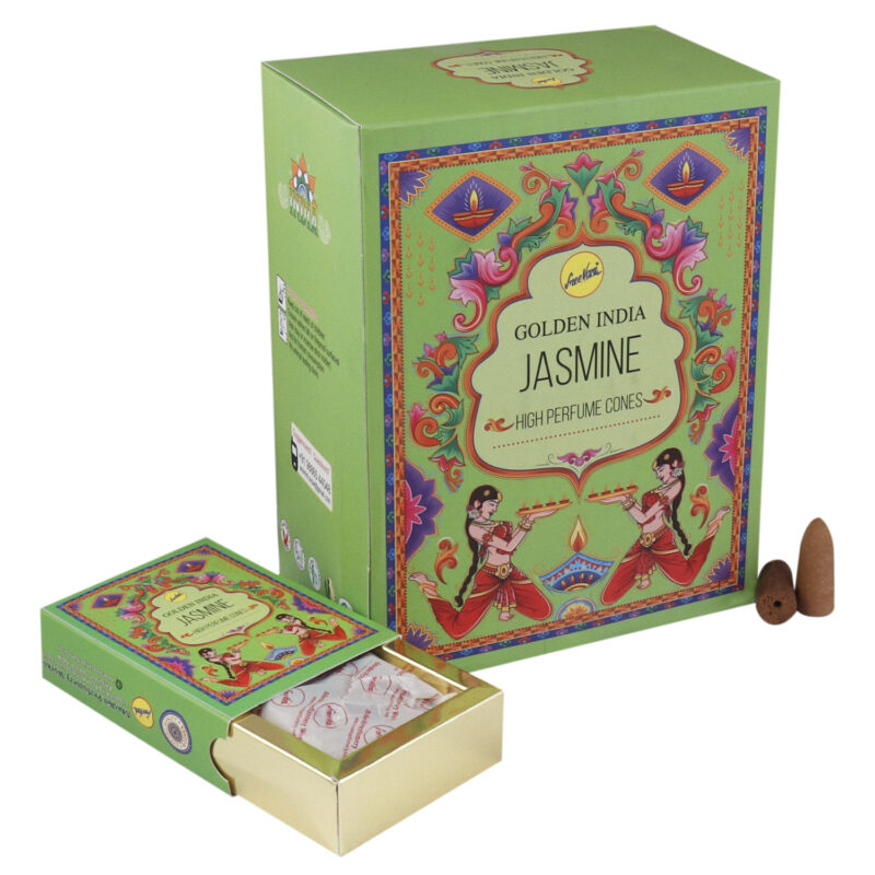 Jasmine backflow incense cones