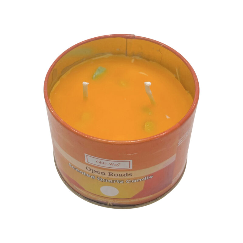 Open roads abre caminos scented quartz candle top