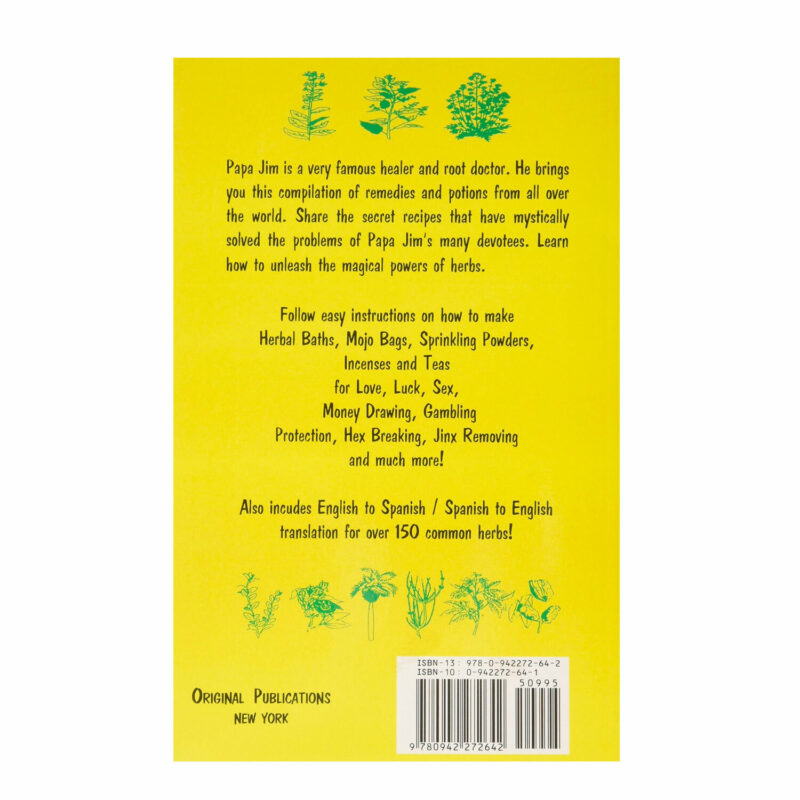 Papa jims herbal magic workbook back