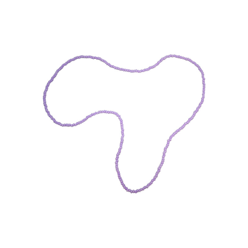 Purple collar beaded necklace 96265