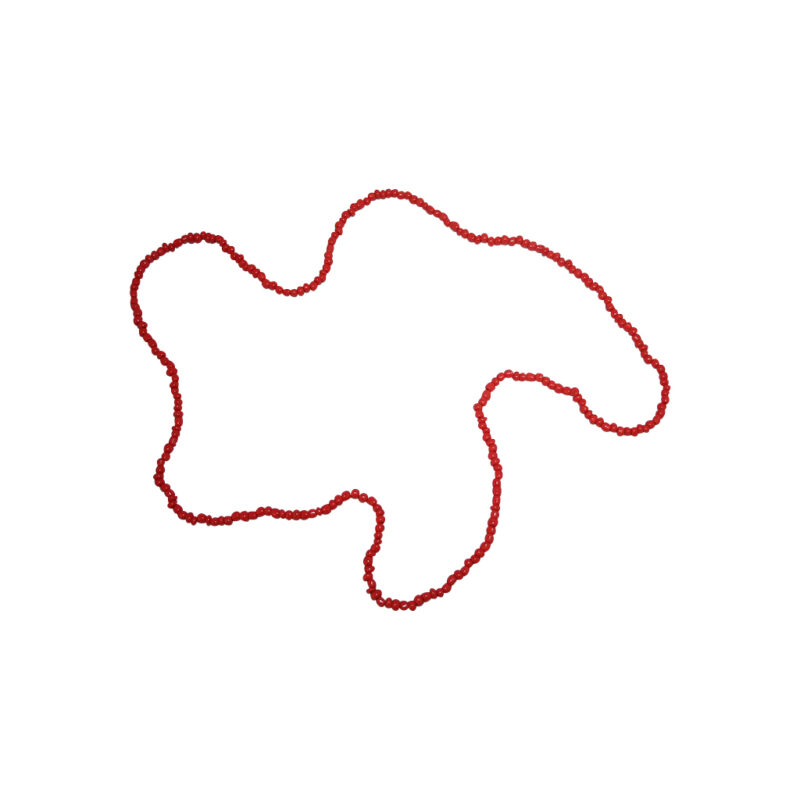 Red collar beaded necklace 02782