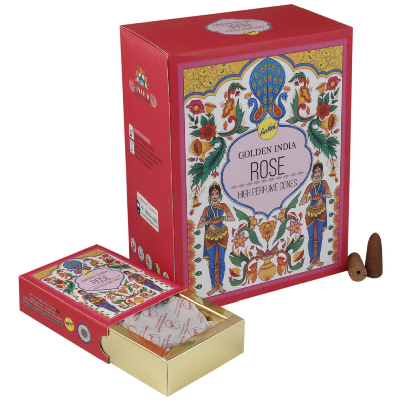 Rose backflow incense cones