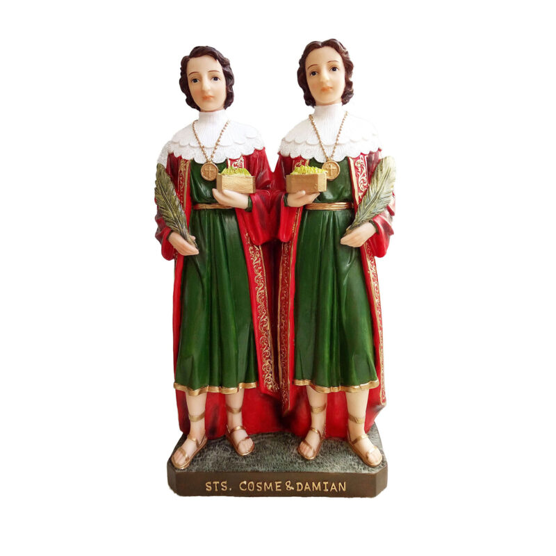 Saints cosme damian statue 12 inch
