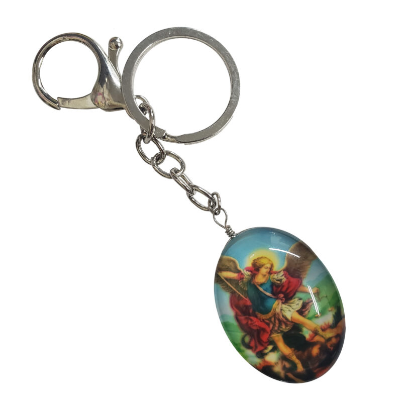 St michael keychain 01600