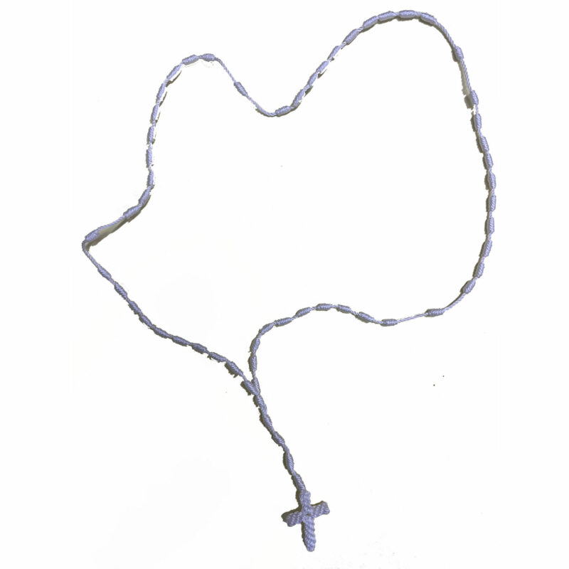 White cord rosary
