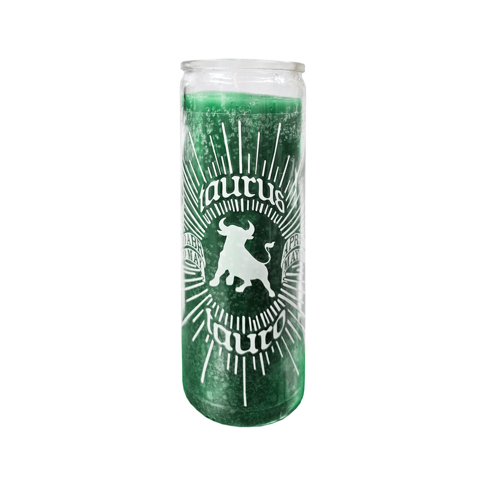 Taurus Sprite Rby Taurus Zodiac Candle, 7 Day