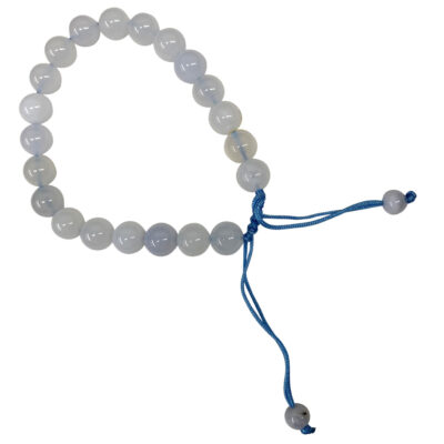 Blue lace agate adjustable bracelet 72979