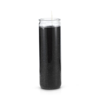 Candle Black Plain 7 Day