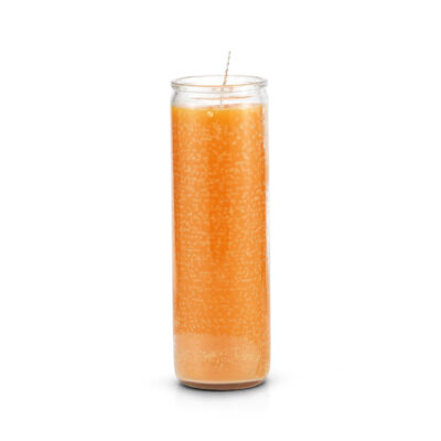 Candle Orange Plain 7 Day