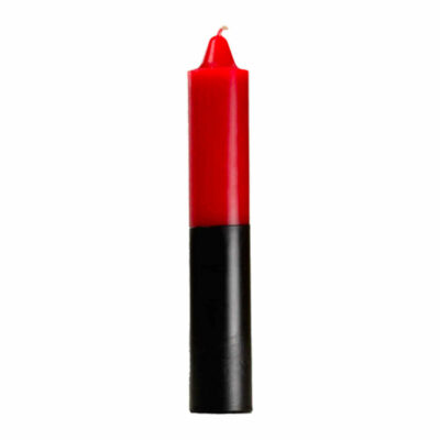 Candle red black pillar jumbo