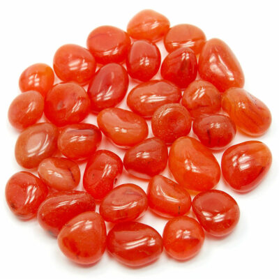 Carnelian tumbled stone