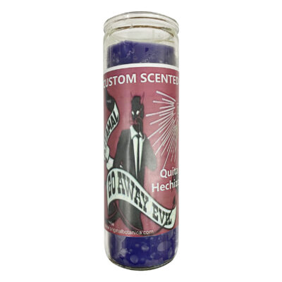 Custom scented go away evil candle 83819
