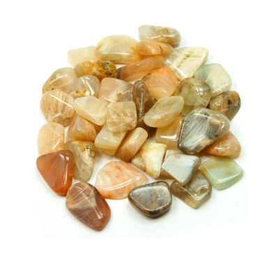 Moonstone tumbled stone