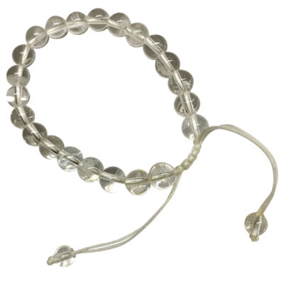 Rock crystal adjustable bracelet 86836