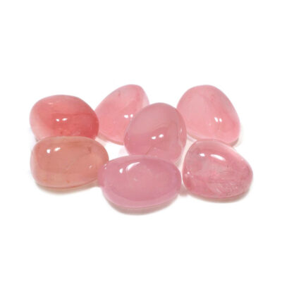 Rose quartz tumbled stone