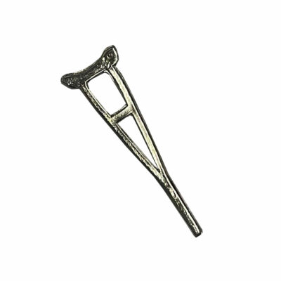 Saint lazarus crutch charm small