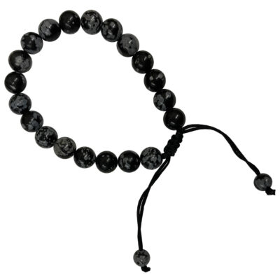 Snowflake obsidian bracelet 51734