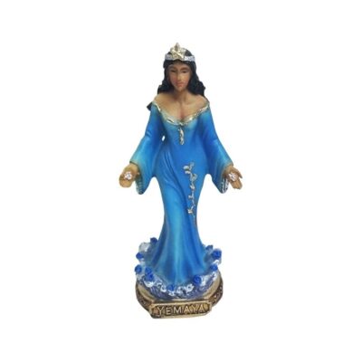 Yemaya blue statue 5 inch