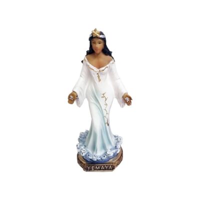 Yemaya white statue 5 inch